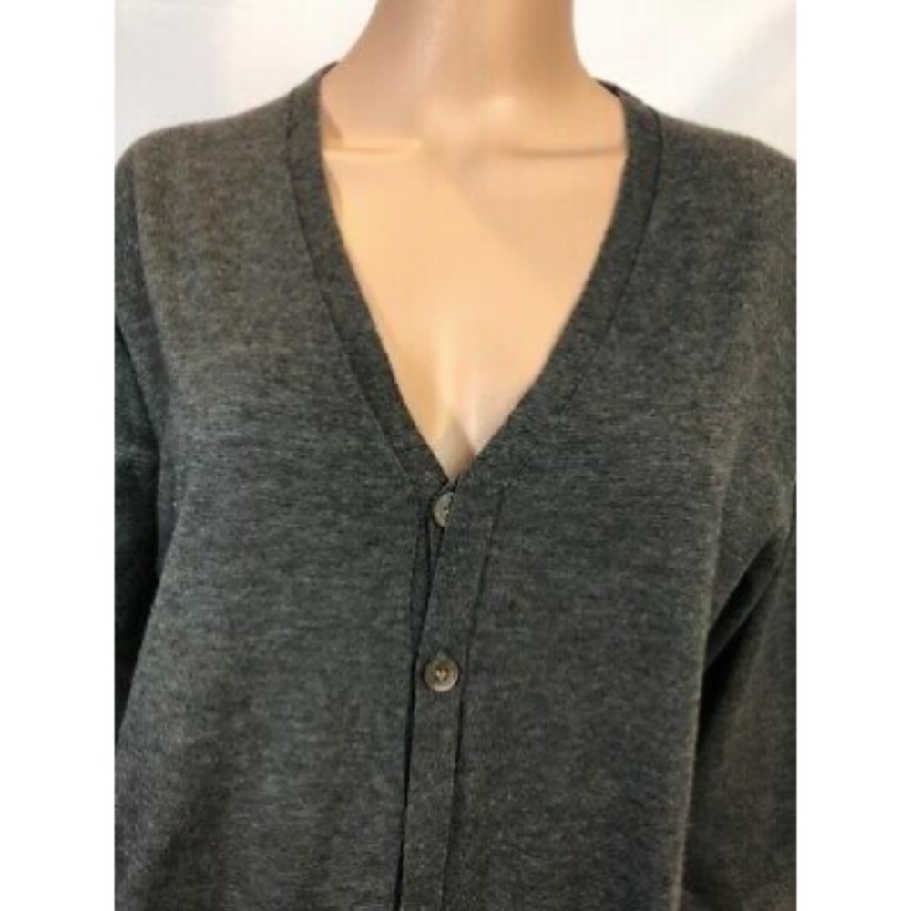 Mauro Grifoni Mens Sweater Cardigan Gray V-Neck 52 - Picture 5 of 12